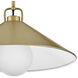 Milo LED 16 inch Lacquered Brass Pendant Ceiling Light