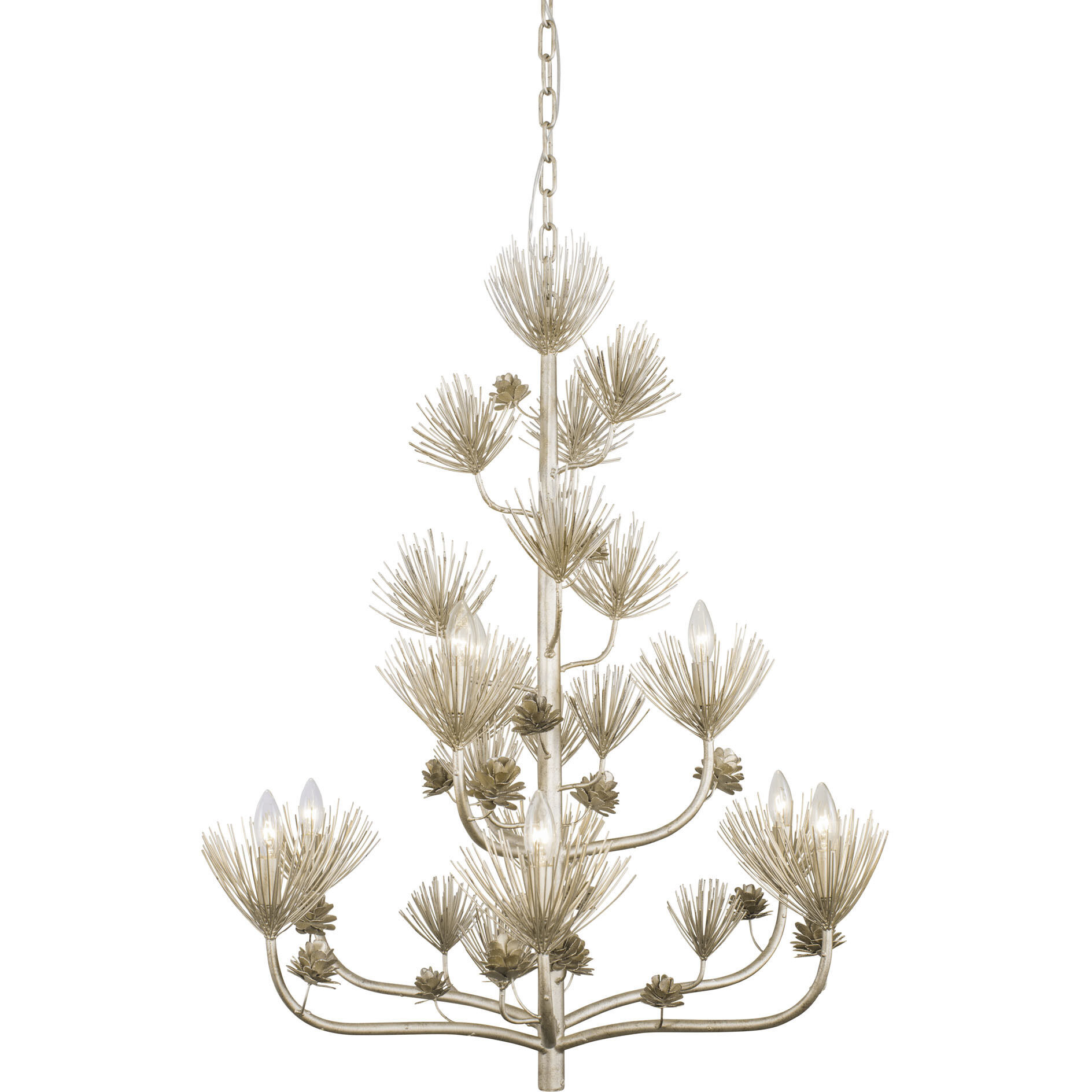 Pinion 9 Light 34 inch Zen Gold Chandelier Ceiling Light