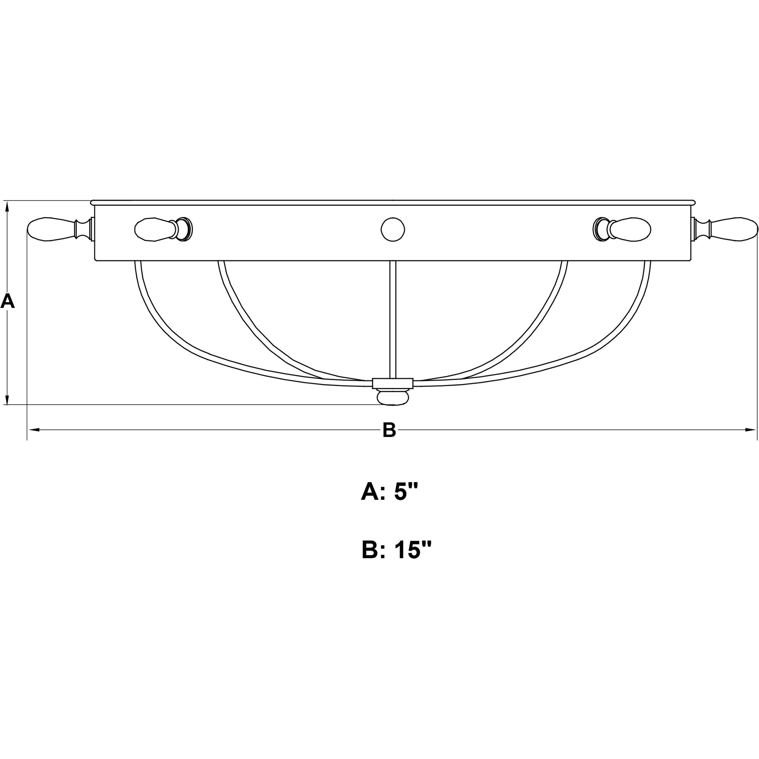 Orleans 2 Light 15 inch Navy Blue and Matte Gold Indoor Outdoor Flush Mount, Ship Wheel