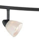 Serpentine 5 Light 120V Brushed Steel Rail Fixture Ceiling Light