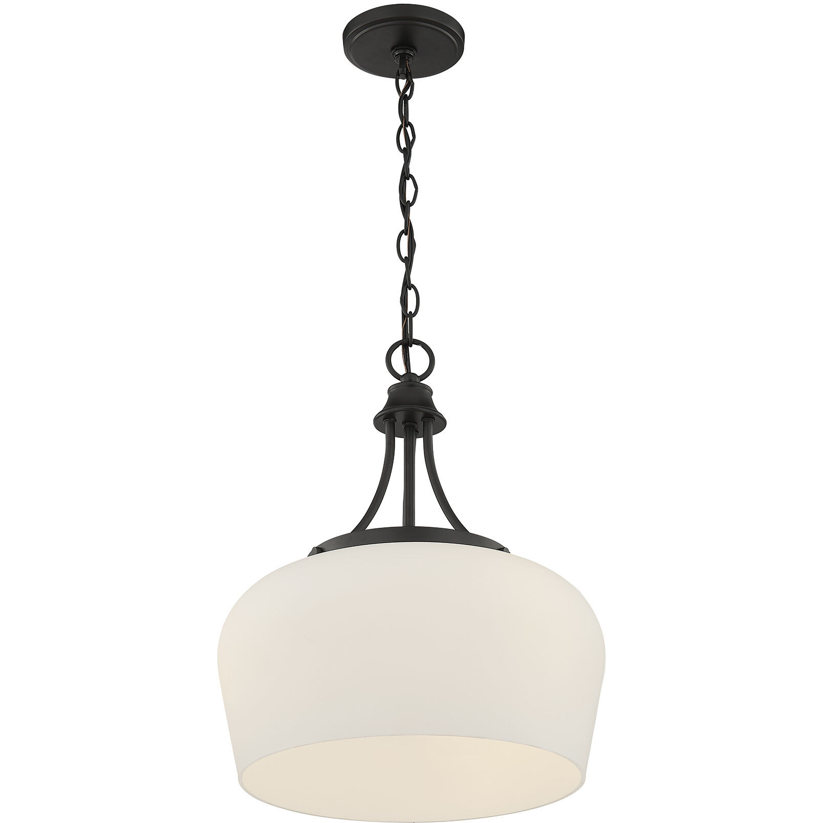 Octave 3 Light 15 inch Matte Black Pendant Ceiling Light, Essentials