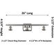Ballston Ellery LED 26 inch White and Polished Chrome Bath Vanity Light Wall Light in Seedy Glass, Ballston