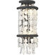 Shimmering Elegance 2 Light 4 inch Sand Coal Wall Sconce Wall Light