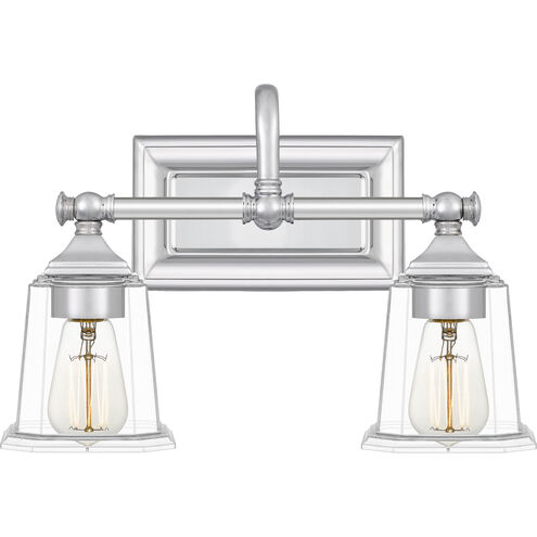 Nicholas 2 Light 15 inch Polished Chrome Bath Light Wall Light