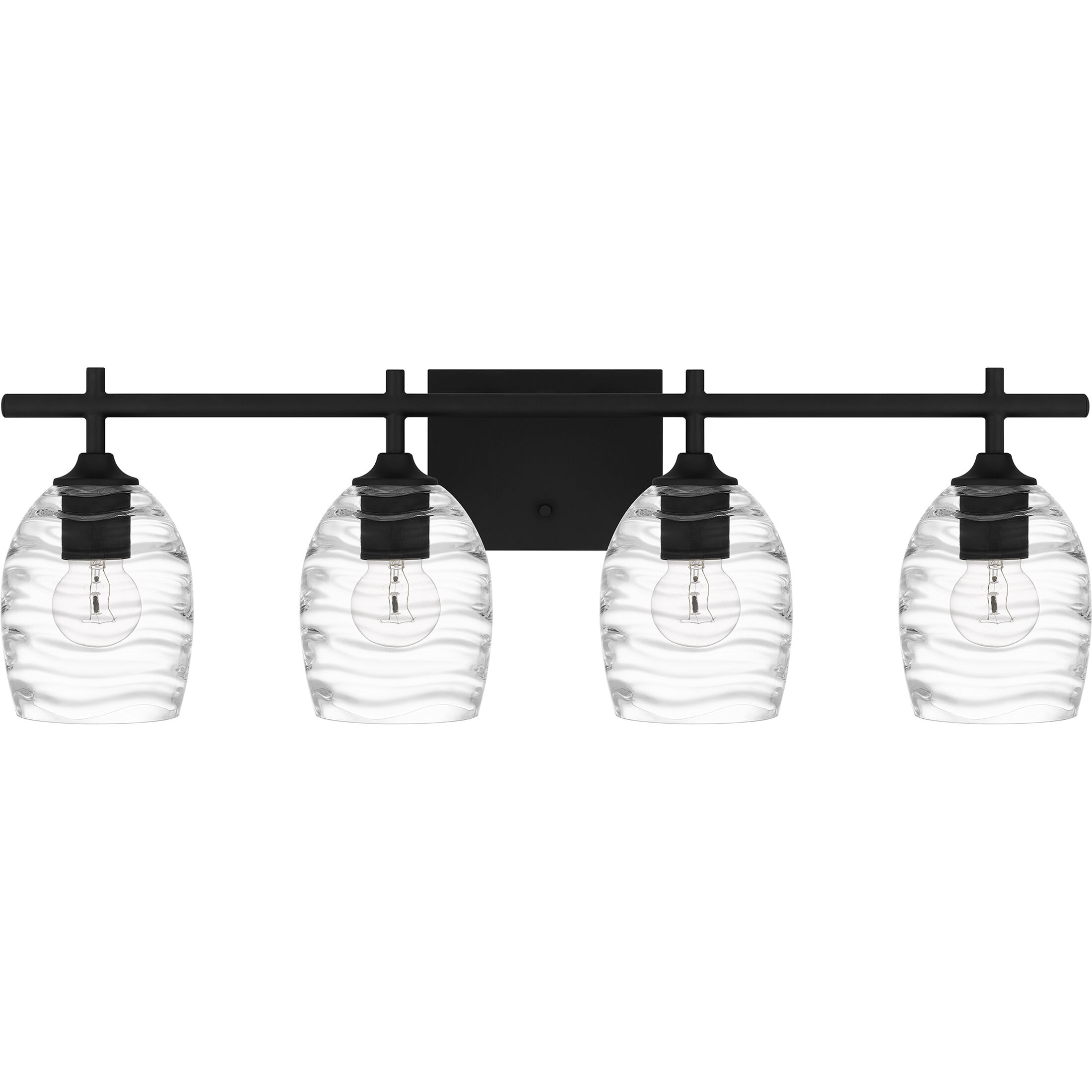 Lucy 4 Light 29 inch Matte Black Bath Light Wall Light