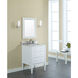 Manhattan 24 inch White Bathroom Vanity Wall Light