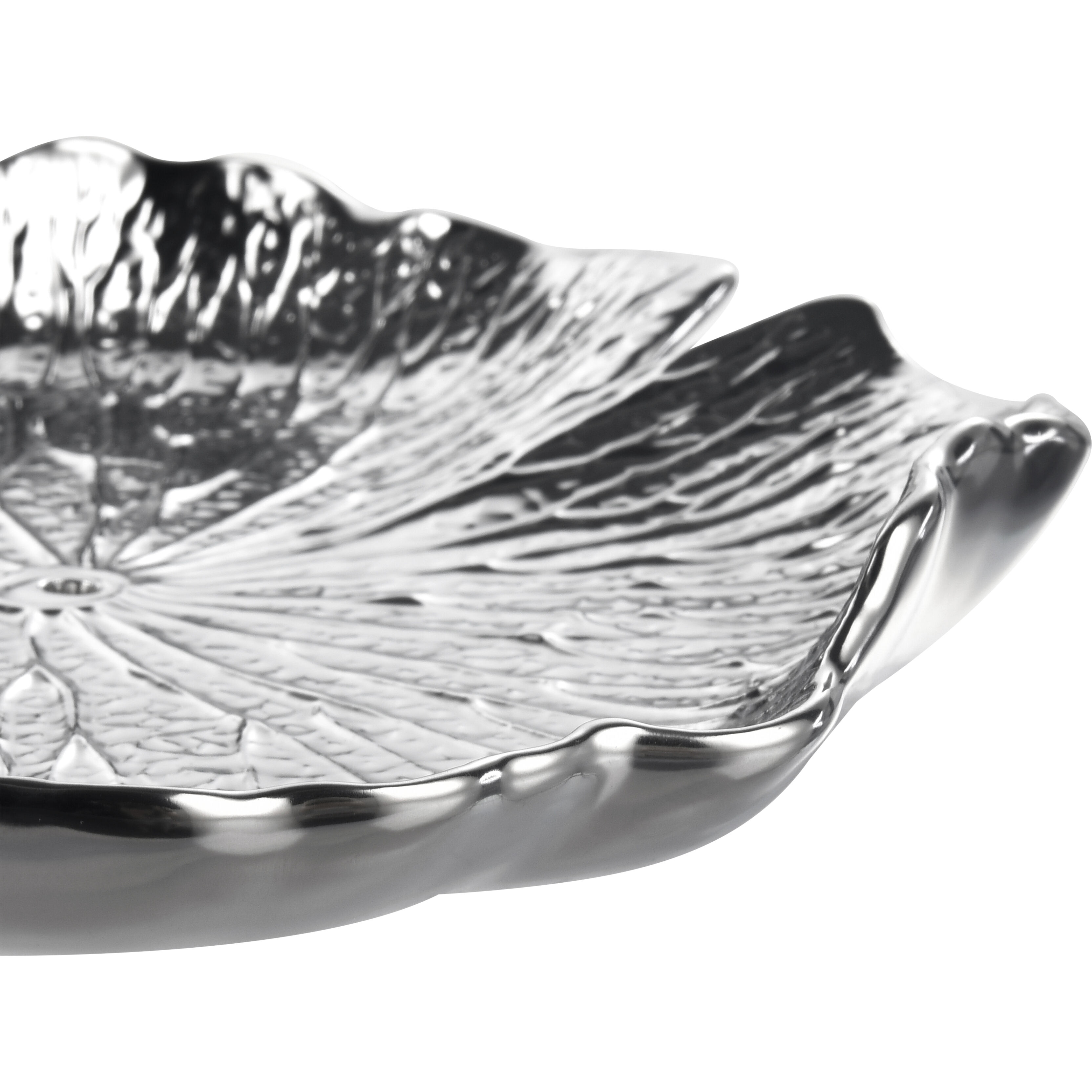 Lilypad Silver Dimensional Wall Art, Set of 4