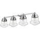 Vaughn 4 Light 31.5 inch Chrome Vanity Wall Light