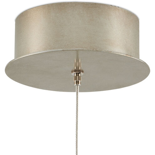 Palatino 1 Light 5.5 inch Blue Marbeled and Silver Multi-Drop Pendant Ceiling Light