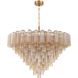 Addis 28 Light 49 inch Aged Brass Chandelier Ceiling Light