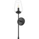 Dominique Wall Sconce Wall Light in Matte Black