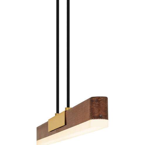 Colter LED 48 inch Brushed Gold Island Light Ceiling Light, Large