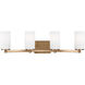 Hettinger LED 29 inch Satin Brass Wall Bath Fixture Wall Light