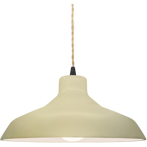 Radiance LED 13.5 inch Vanilla Gloss and Matte Black Pendant Ceiling Light