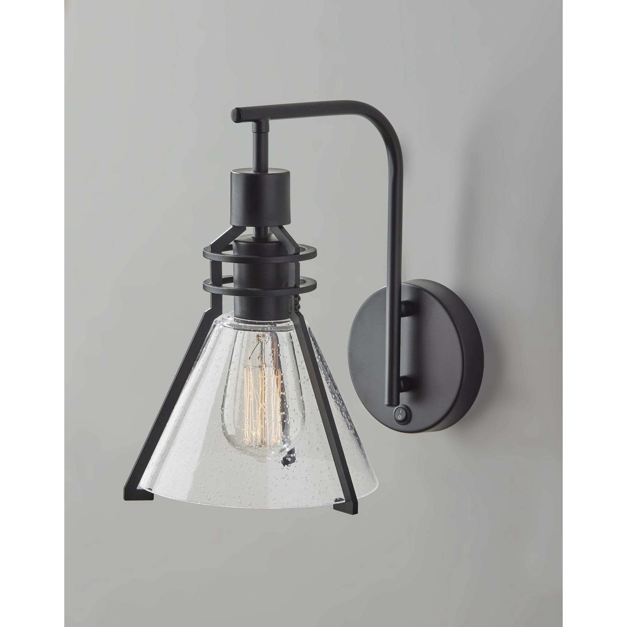 Beckett 1 Light 7.25 inch Black Wall Lamp Wall Light