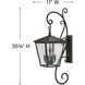 Heritage Trellis Outdoor Wall Mount Lantern in Regency Bronze, Non-LED, Large