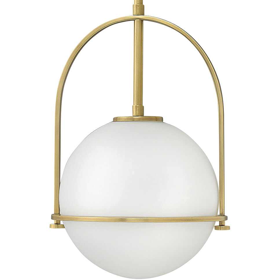 Somerset 1 Light 11.5 inch Heritage Brass Indoor Pendant Ceiling Light