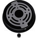 Cicada LED 3 inch Dark Grey with Knurled Light Grey Pendant Ceiling Light