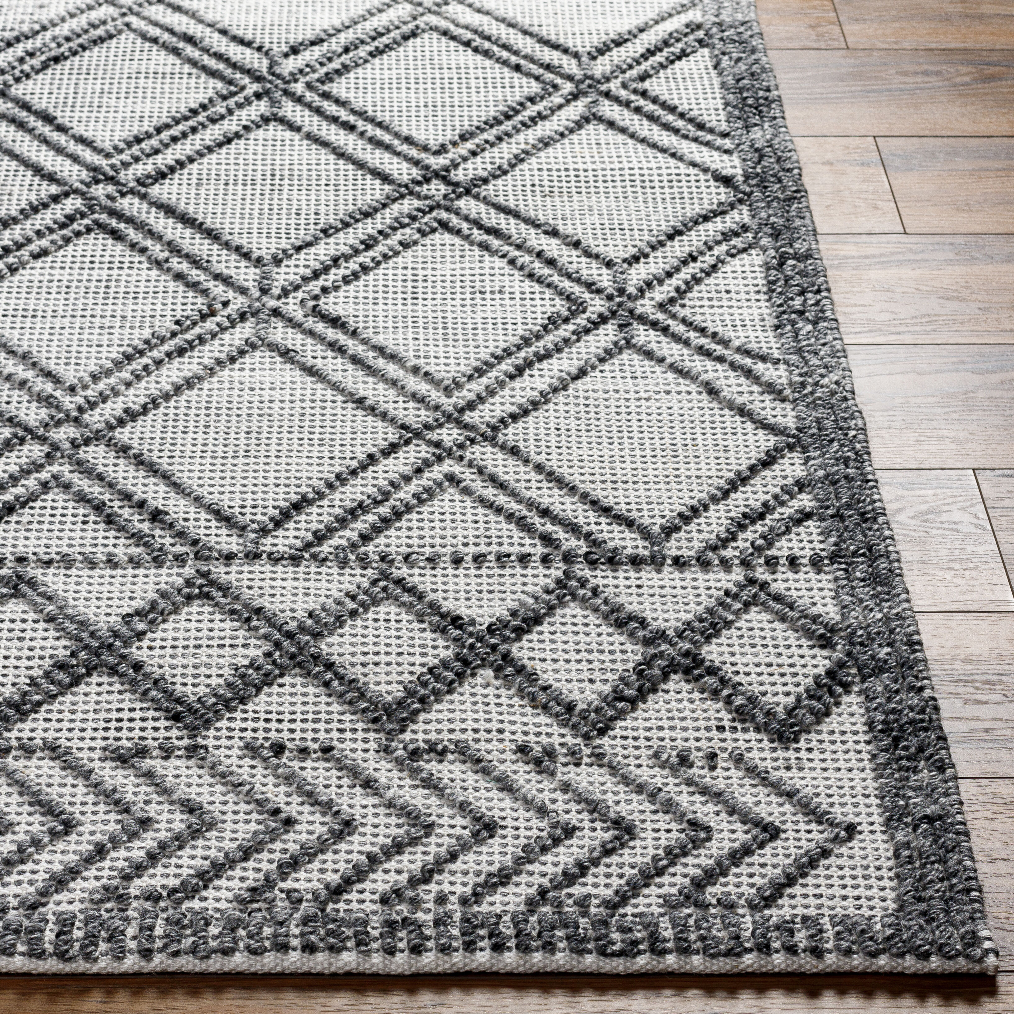 Napoli 120 X 96 inch White Rug, Rectangle