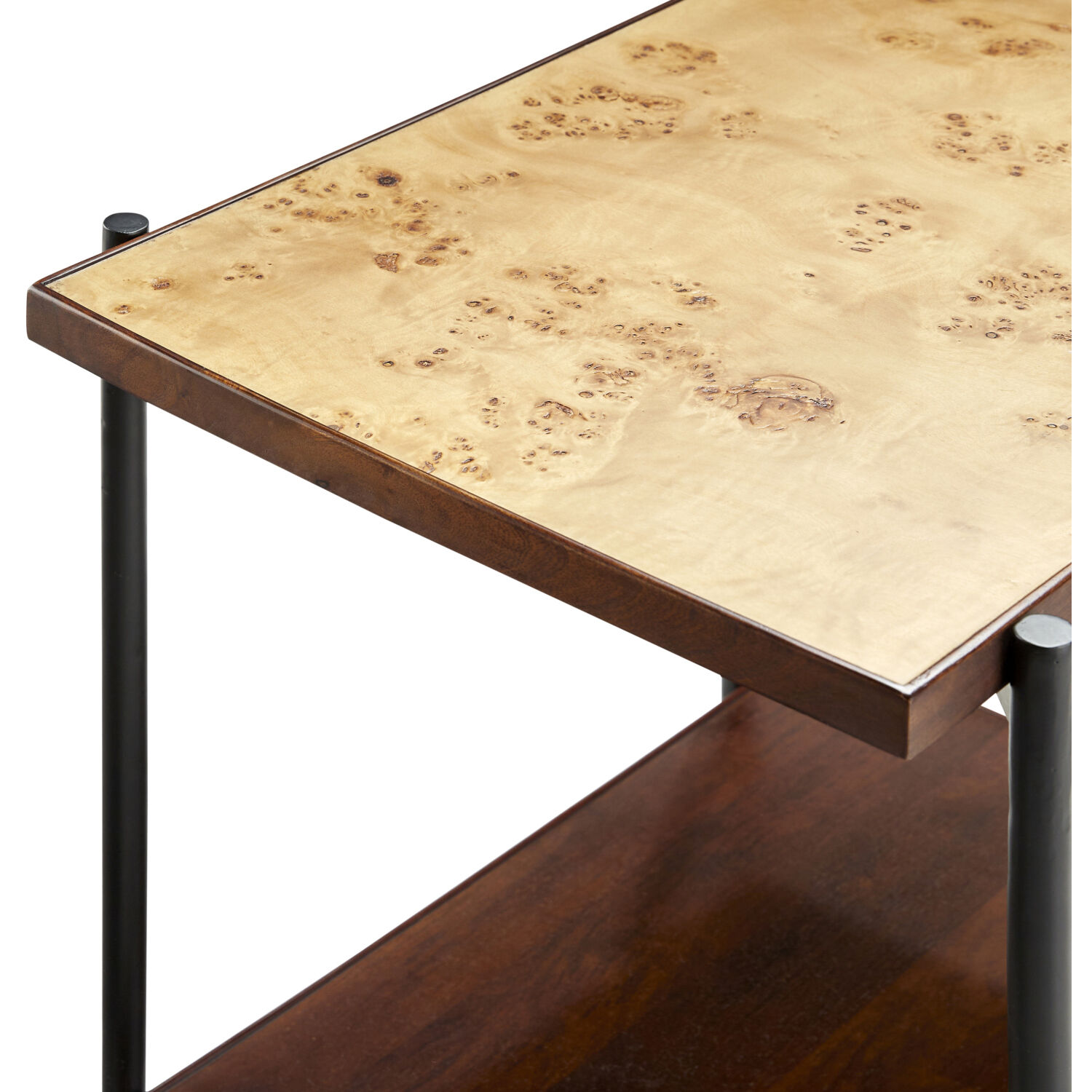 Judith 22 X 22 inch Top: Brown; Base: Gray End Table