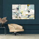 Abstract Multi and Blue and Yellow and Turquoise Canvas