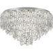 Calmeilles 10 Light 30.79 inch Chrome Flush Mount Ceiling Light
