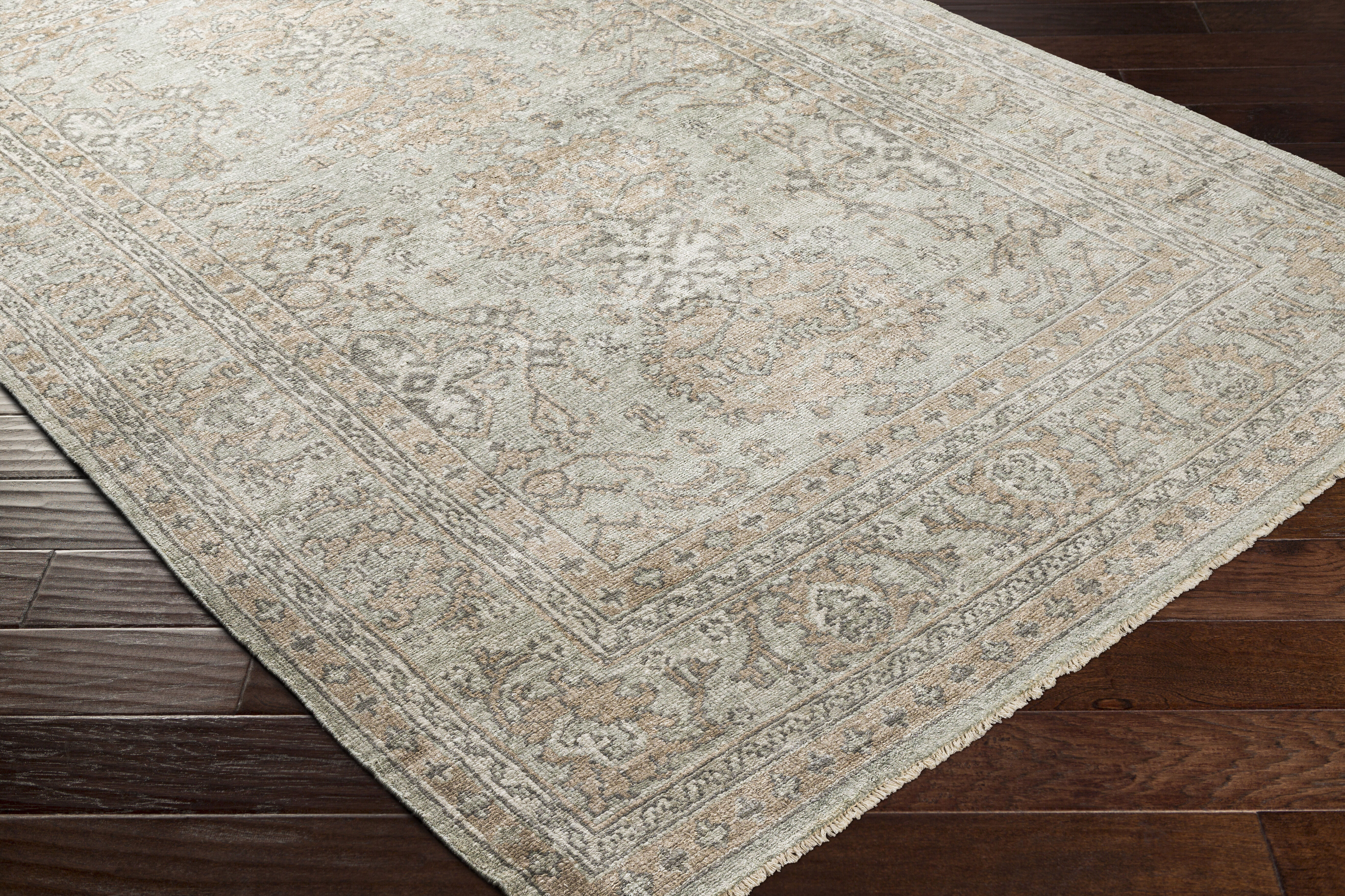 Royal 108 X 72 inch Dusty Sage Rug in 6 X 9, Rectangle