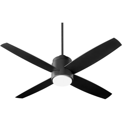Oslo 52 inch Noir with Black Blades Indoor Outdoor Fan