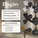 Atlas Dagny 16 inch Textured Bronze with Barn Wood Tone Blades Rotational Ceiling Fan