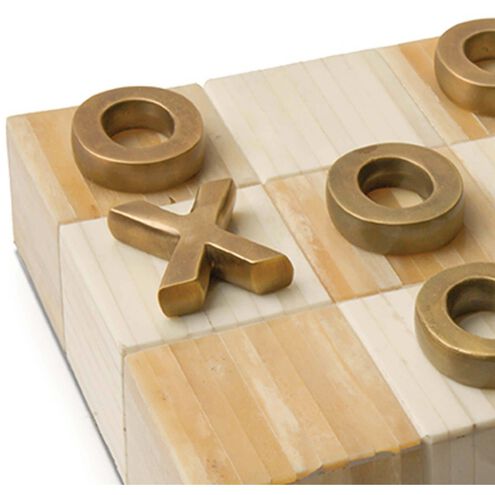 Tic Tac Toe Polished Brass Game, Board