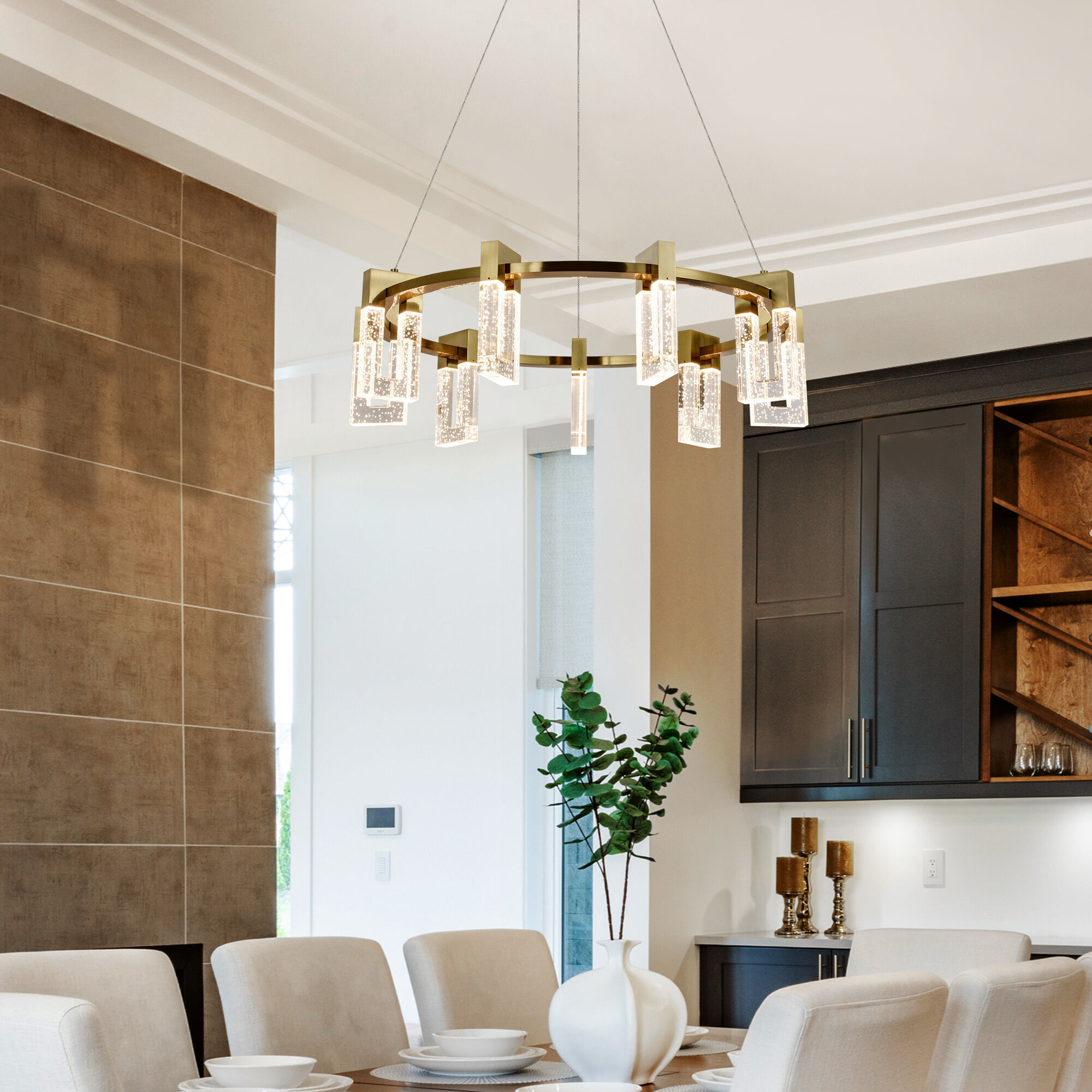 Artisan Collection/SORRENTO Series 27 inch Antique Brass Chandelier Ceiling Light