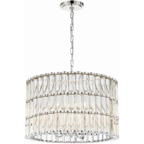 Elliot 6 Light 22.5 inch Polished Nickel Chandelier Ceiling Light