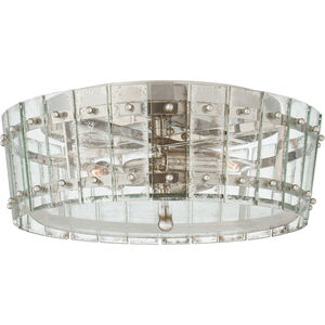 Carrier and Company Cadence 3 Light 15.5 inch Polished Nickel Single-Tier Flush Mount Ceiling Light, Medium