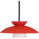 Trilo 15 1 Light Black Stem Pendant Ceiling Light