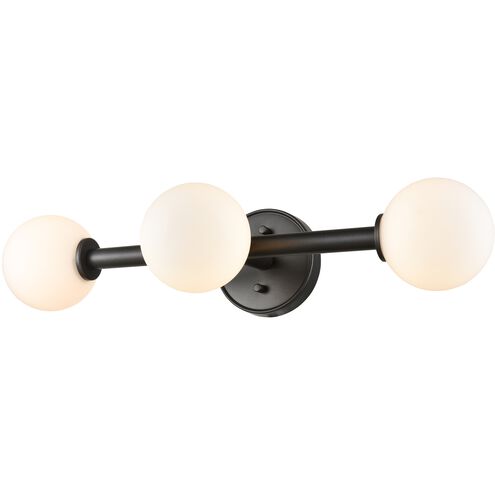 Alouette 3 Light 24 inch Graphite Bath Vanity Wall Light