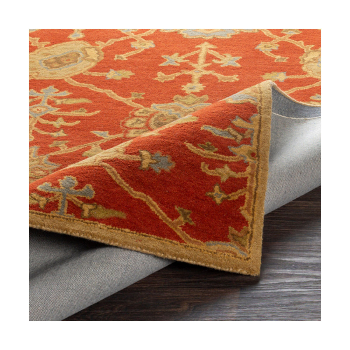 Caesar 120 X 96 inch Camel/Tan/Olive Rugs, Wool