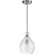 Zuni 1 Light 9 inch Brushed Polished Nickel Pendant Ceiling Light