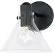 Greer 1 Light 8 inch Matte Black Sconce Wall Light