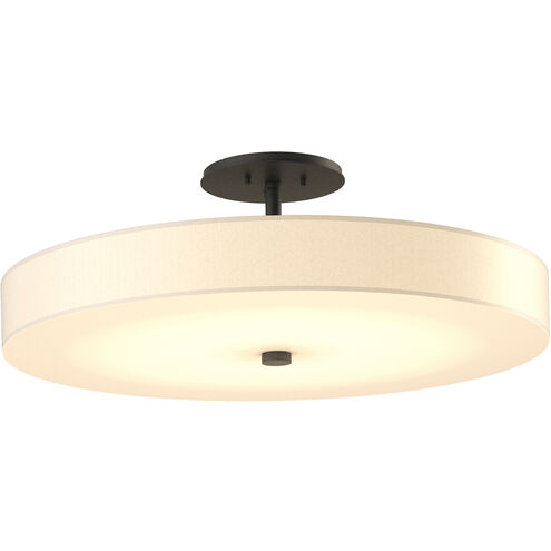 Disq LED 23 inch Natural Iron Semi-Flush Ceiling Light, Large