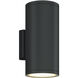 Outdoor Cylinder LED 13 inch Anthracite Outdoor Wall Sconce