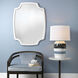 Selene 48 X 36 inch Textured White Resin Wall Mirror