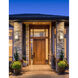 Alabaster Rocks 1 Light 16.5 inch Brushed Nickel Outdoor Wall Sconce in Incandescent
