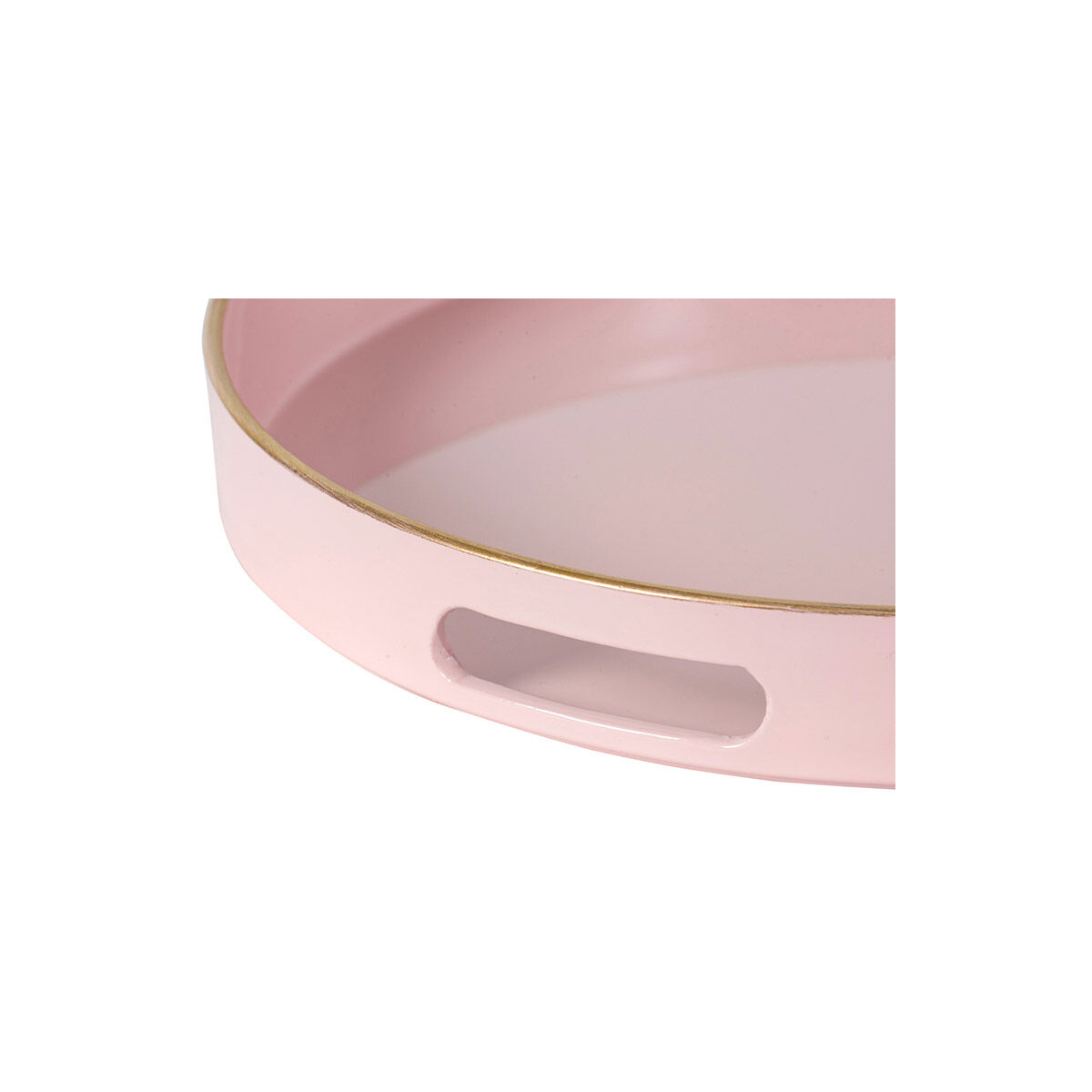 Round Blush Pink/Gold Tray 