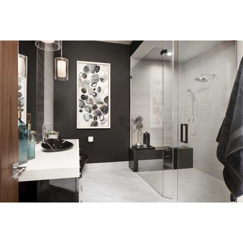 Double Glass 1 Light 7.75 inch Polished Chrome Pendant Ceiling Light