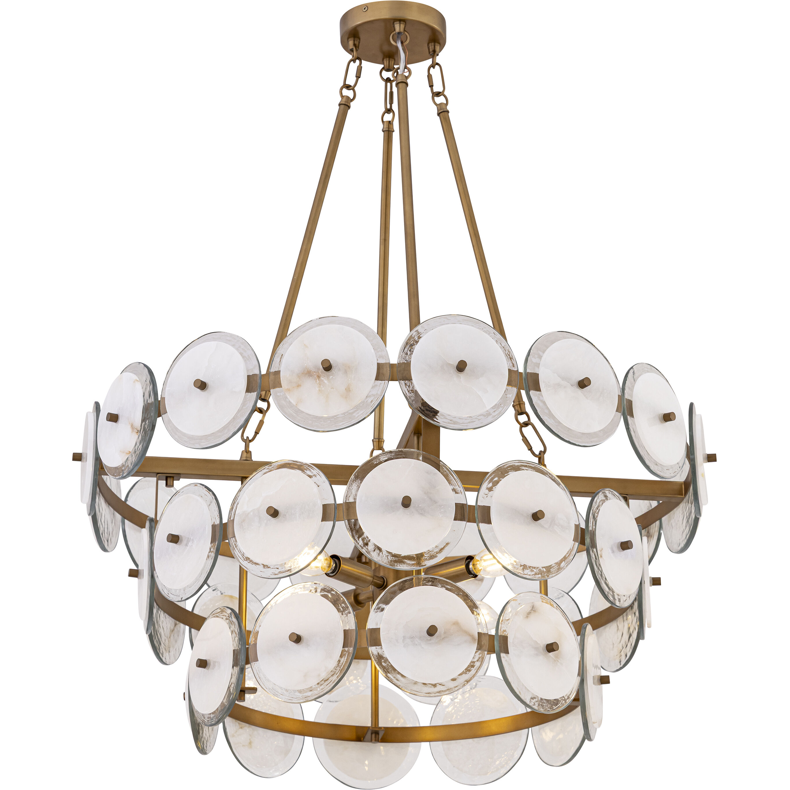 Kintrel 4 Light 28.75 inch Legacy Brass Pendant Ceiling Light