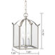 Whitmore 2 Light 7.25 inch Brushed Nickel Chandelier Ceiling Light