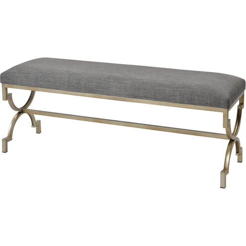 Comtesse Gray with Gold Double Bench