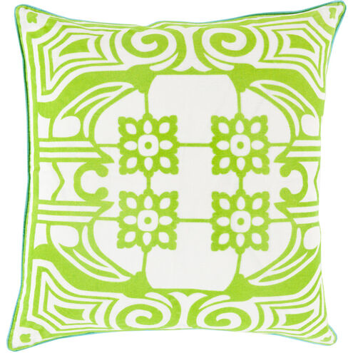 Eleonore 18 inch Lime, Aqua, Ivory Pillow Kit