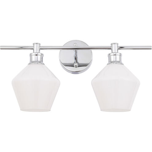 Gene 2 Light 19 inch Chrome Wall sconce Wall Light