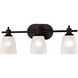 Jackson 3 Light 22 inch Oil Rubbed Bronze Bath Bar Wall Light